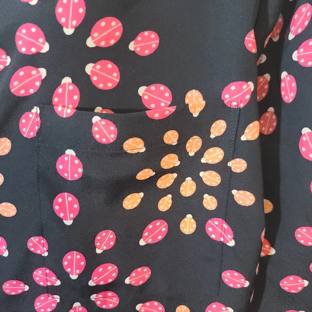 Crown & Ivy Navy Ladybug Dress Sz 18 - Picture 7 of 7